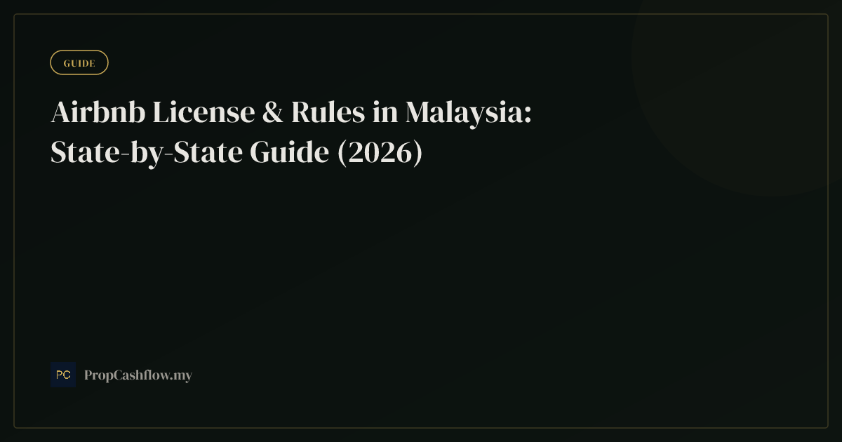 Airbnb License & Rules in Malaysia: State-by-State Guide (2026)