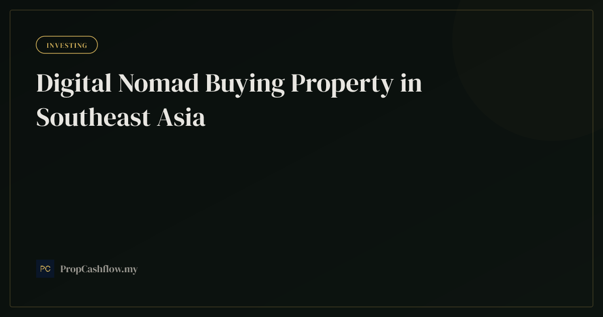 Digital Nomad Buying Property in Southeast Asia