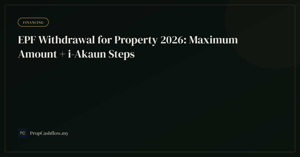 EPF Withdrawal for Property 2026: Maximum Amount + i-Akaun Steps