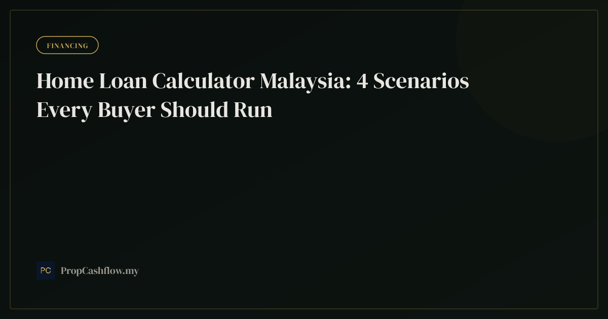 Home Loan Calculator Malaysia: 4 Scenarios Every Buyer Should Run