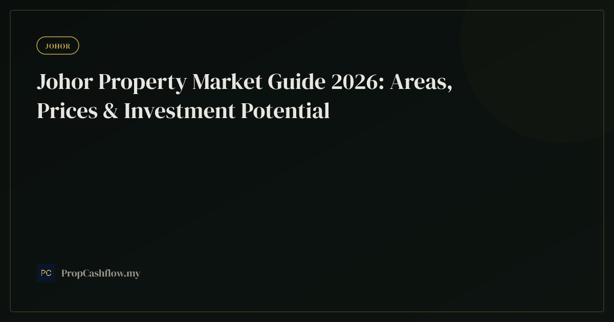 Johor Property Market Guide 2026: Areas, Prices & Investment Potential