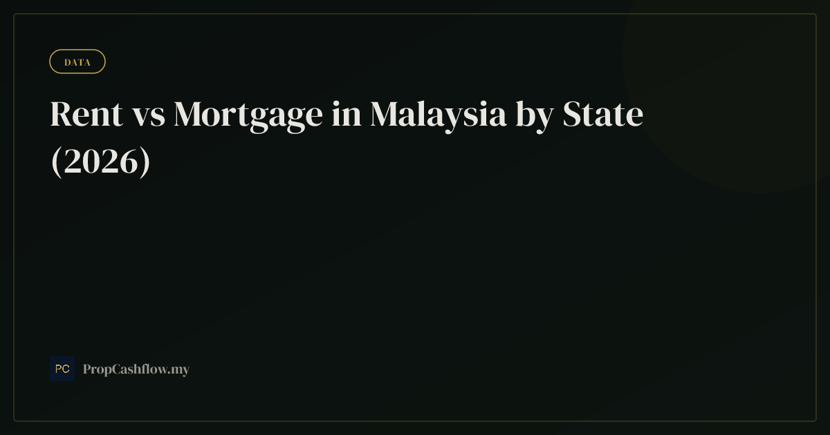Rent vs Mortgage in Malaysia by State (2026)