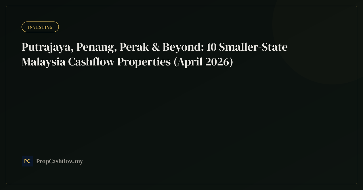 Putrajaya, Penang, Perak & Beyond: 10 Smaller-State Malaysia Cashflow Properties (April 2026)